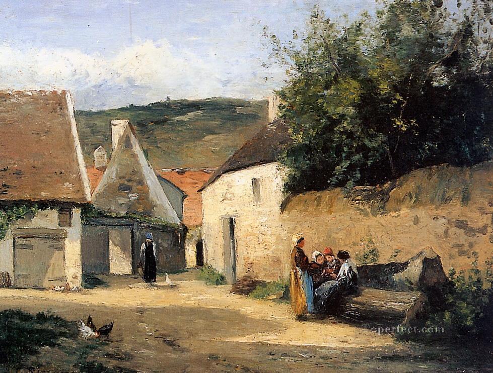 Jacob Coin de Village Camille Pissarro Pintura al óleo